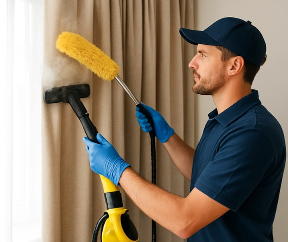Trusted blind cleaning technician Matty Curtain Cleaning lugarno-nsw QLD