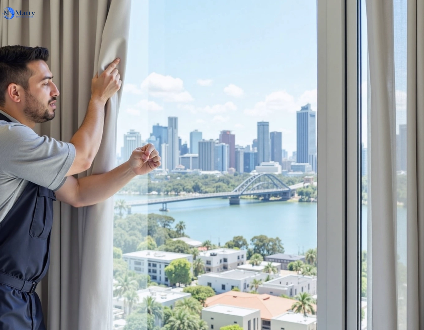 Professional curtain steam cleaning service lugarno-nsw QLD by Matty Curtain Cleaning